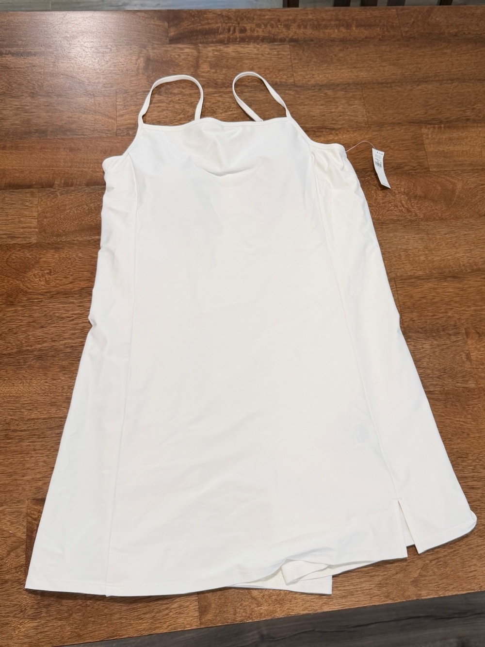 NWT Old Navy PowerSoft Cami Athletic Dress Women’s Size L White Magnolia